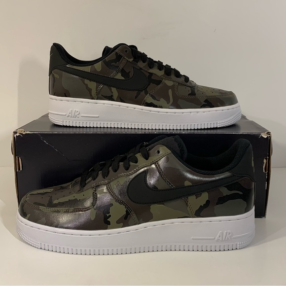 🪖 [BRAND NEW] NIKE AIR FORCE 1 LOW CAMO OLIVE MENS SHOES SIZE 9 SNEAKERS 🪖 - Picture 3 of 8